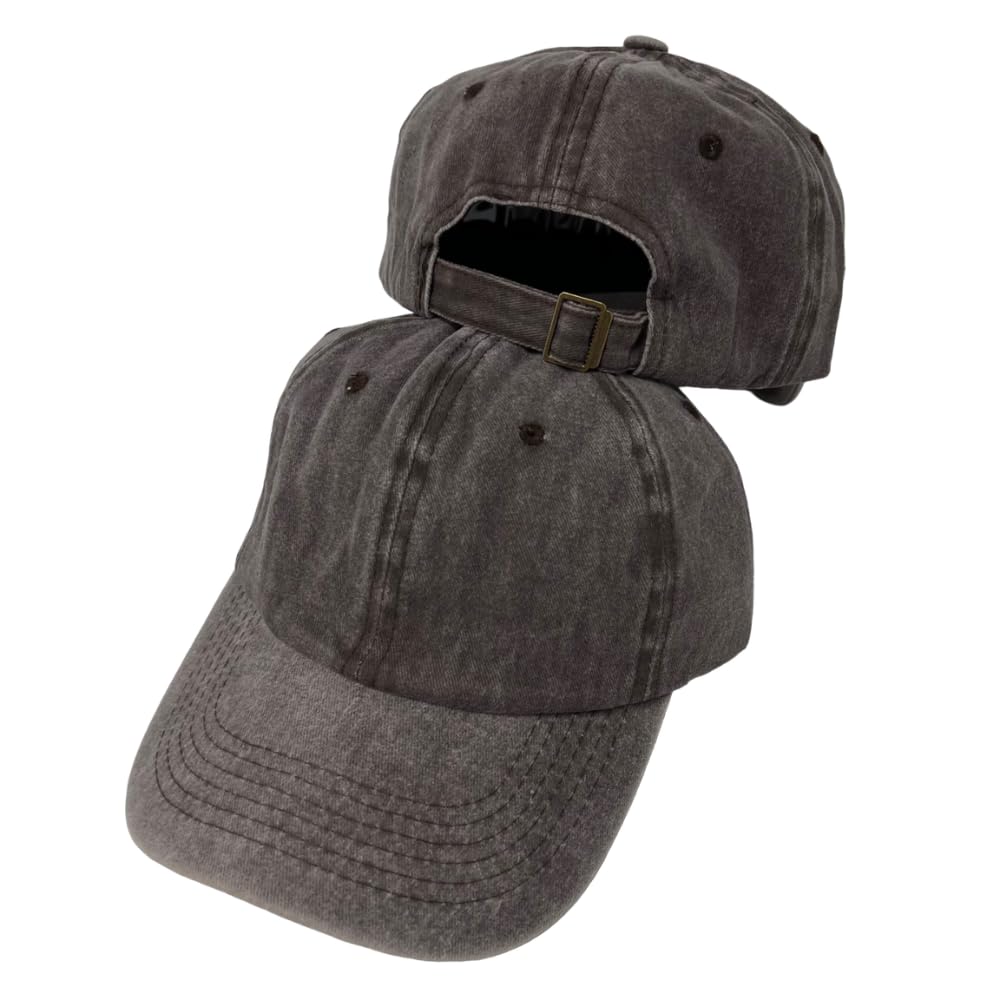 Roytrense Unisex 100% Cotton Washed Low Profile Dad Hat - Adjustable Baseball Cap for Outdoor Activities