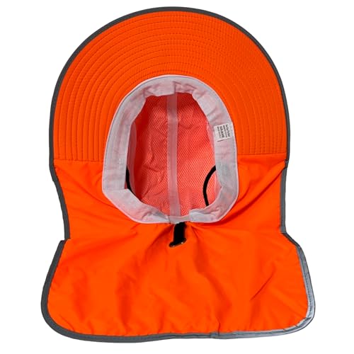 Packable and Adjustable Neon Boonie Sun Hat with Neck Flap