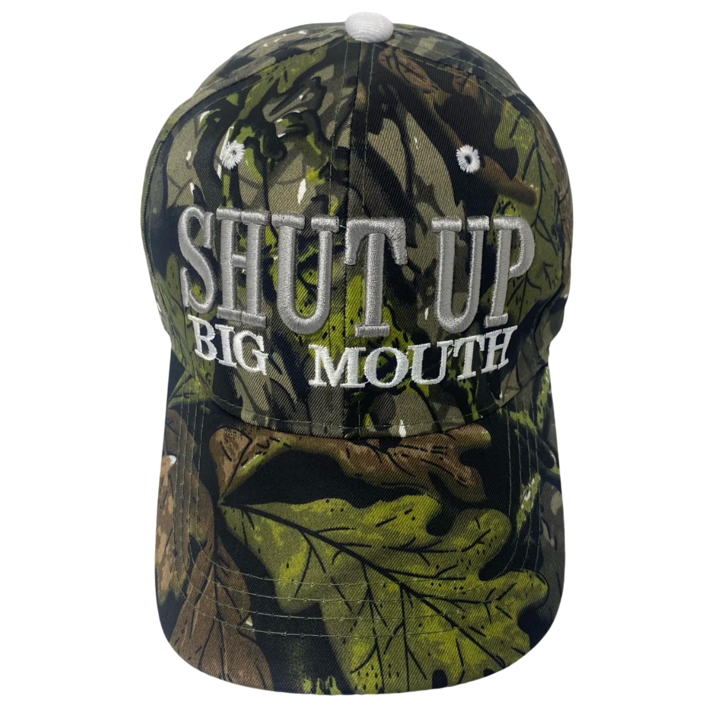 Funny Unisex Embroidered Shut Up Big Mouth Novelty Baseball Cap