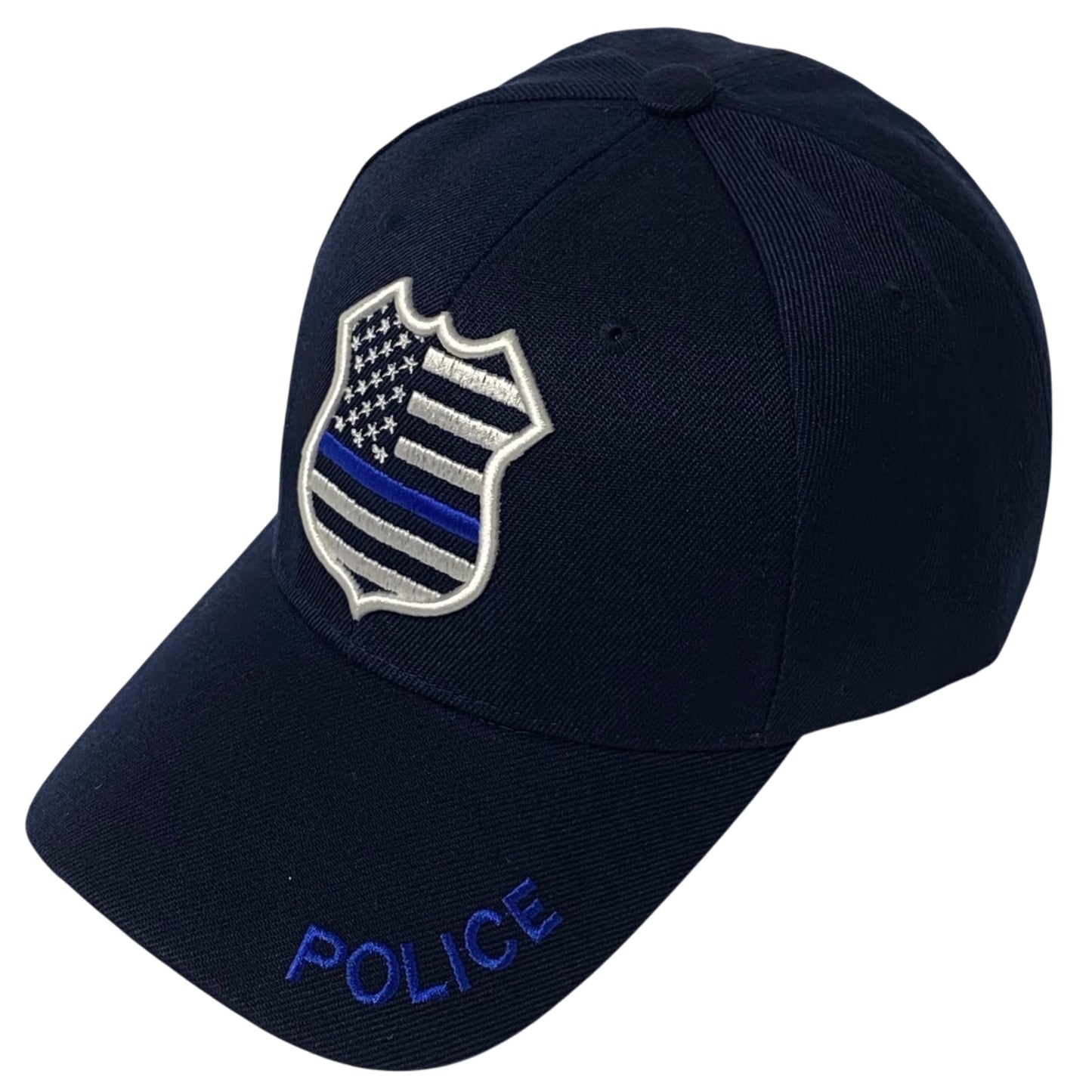 Roytrense Unisex Embroidered Blue Line Badge Baseball Cap – Patriotic Law Enforcement Support Hat