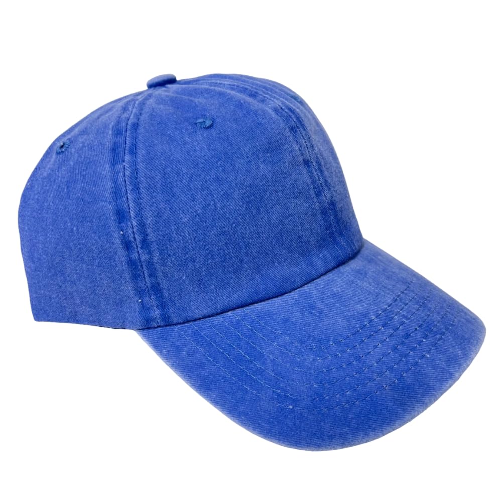 Roytrense Unisex 100% Cotton Washed Low Profile Dad Hat - Adjustable Baseball Cap for Outdoor Activities