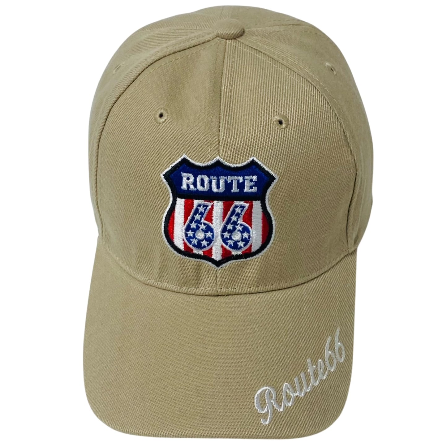 Roytrense Unisex Route 66 Embroidered Baseball Cap - Travel Inspired Adjustable Dad Hat