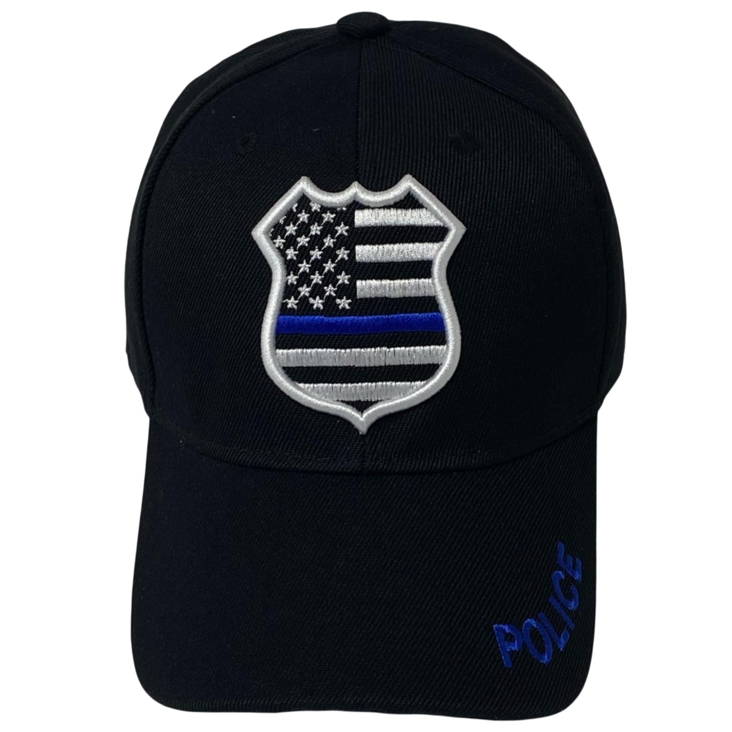 Roytrense Unisex Embroidered Blue Line Badge Baseball Cap – Patriotic Law Enforcement Support Hat