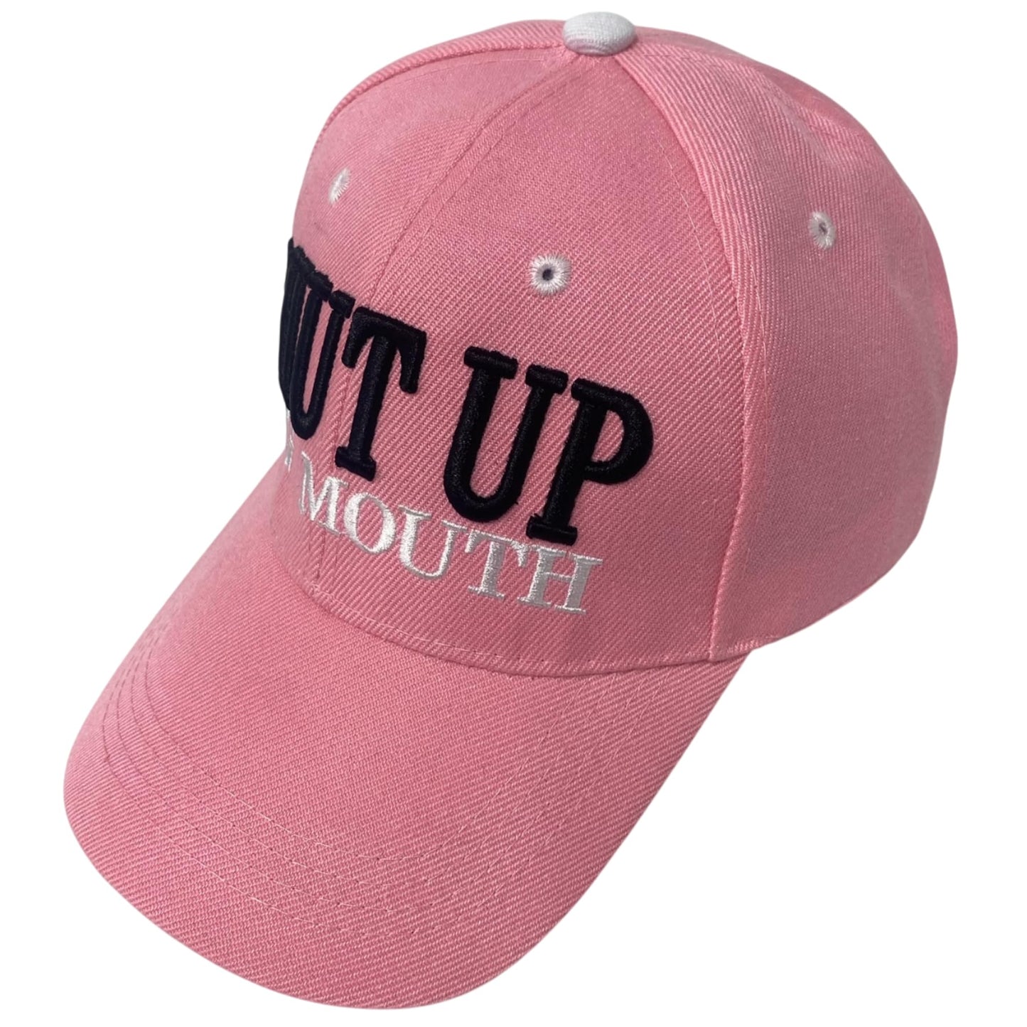 Funny Unisex Embroidered Shut Up Big Mouth Novelty Baseball Cap