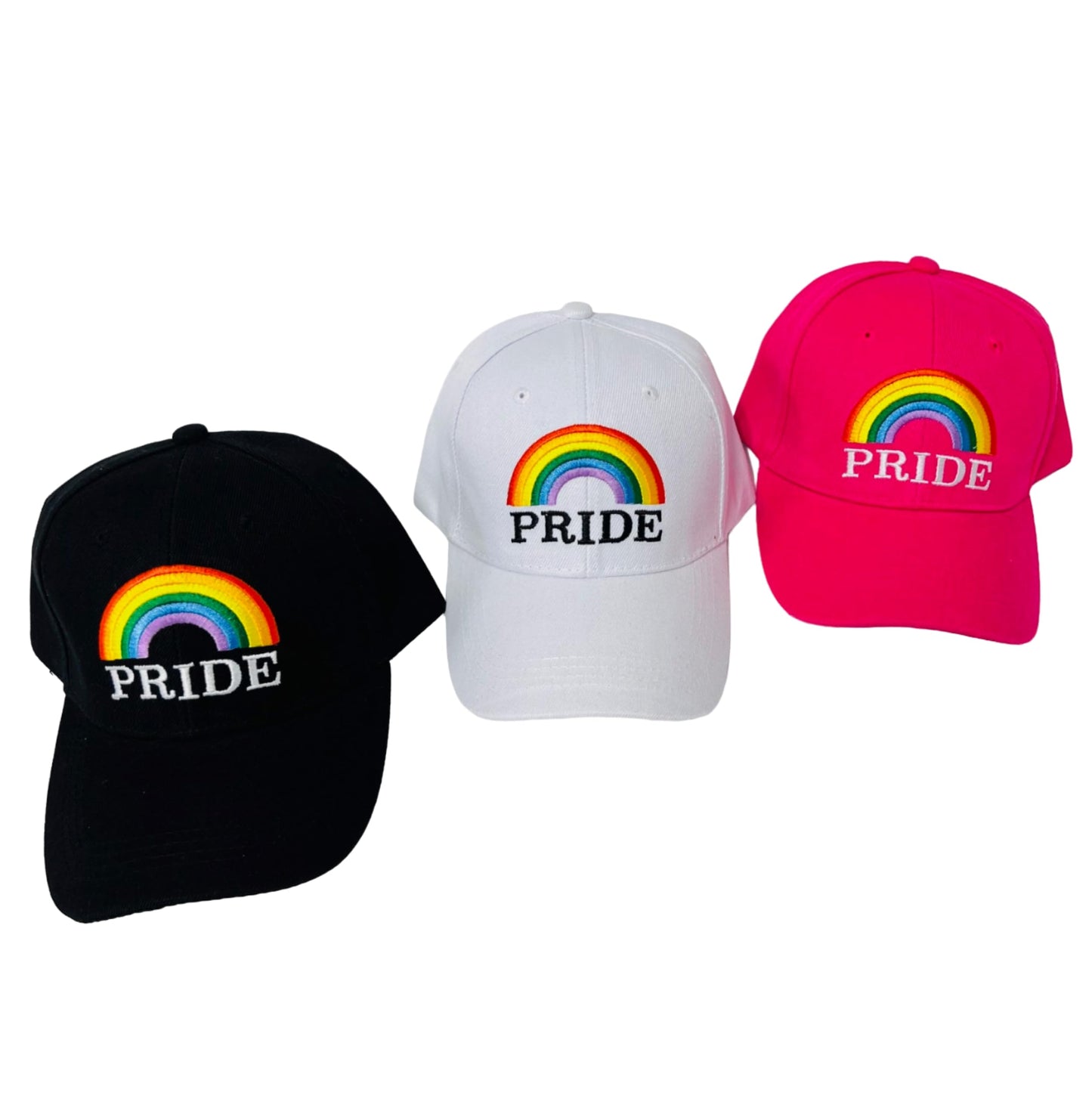 Unisex Rainbow Pride Adjustable Baseball Cap Embroidered Pride Rainbow