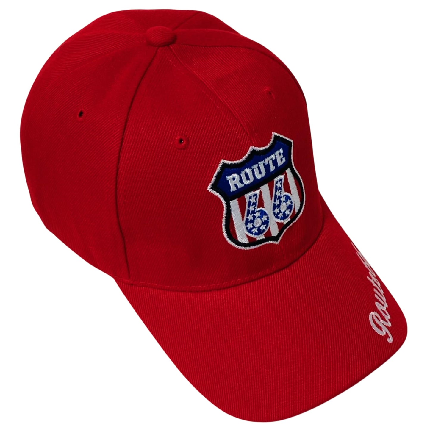 Roytrense Unisex Route 66 Embroidered Baseball Cap - Travel Inspired Adjustable Dad Hat