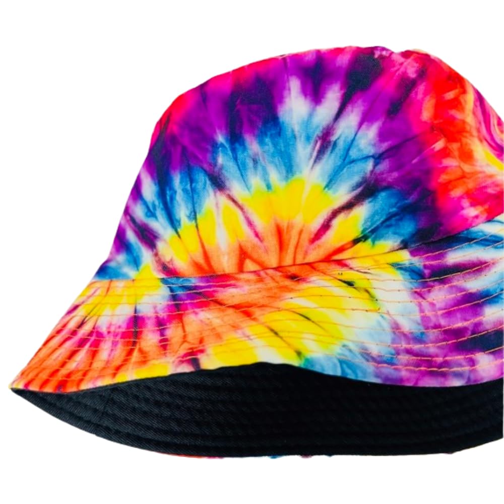 Unisex Bucket Hat Reversible Double-Side-Wear Packable for Travel, Outdoors, and Beach