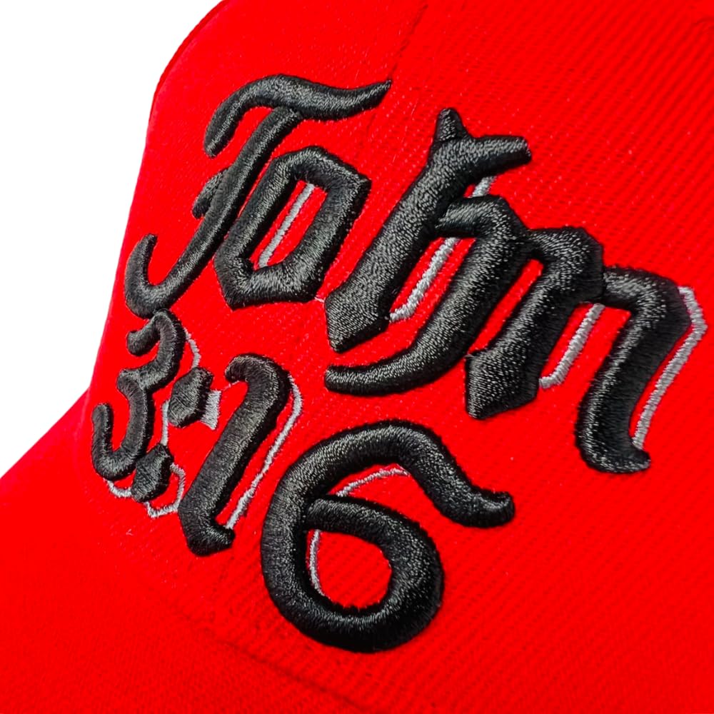 John 3:16 - Unisex Religious 3D Embroidered Baseball Cap