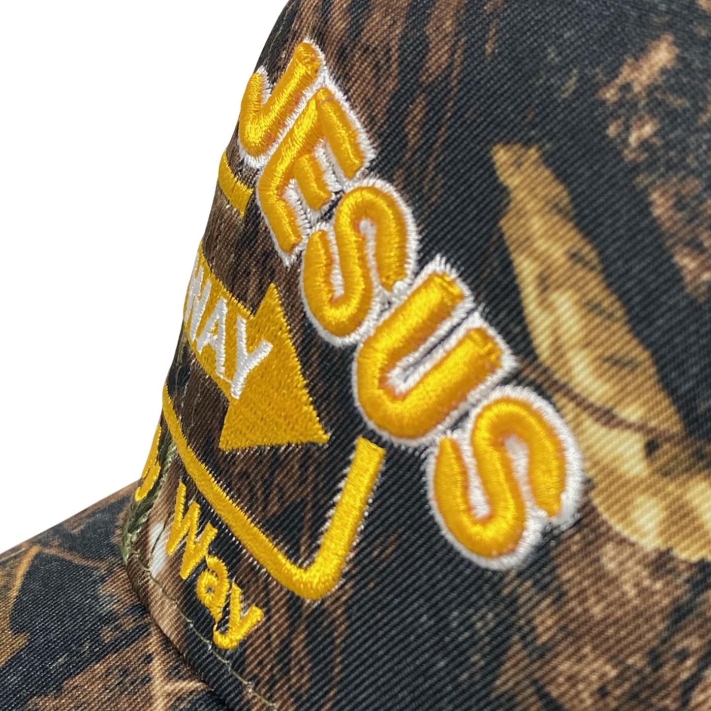 Faith Embroidered ‘Jesus One Way’ Baseball Cap – Unisex Christian Religious Dad Hat