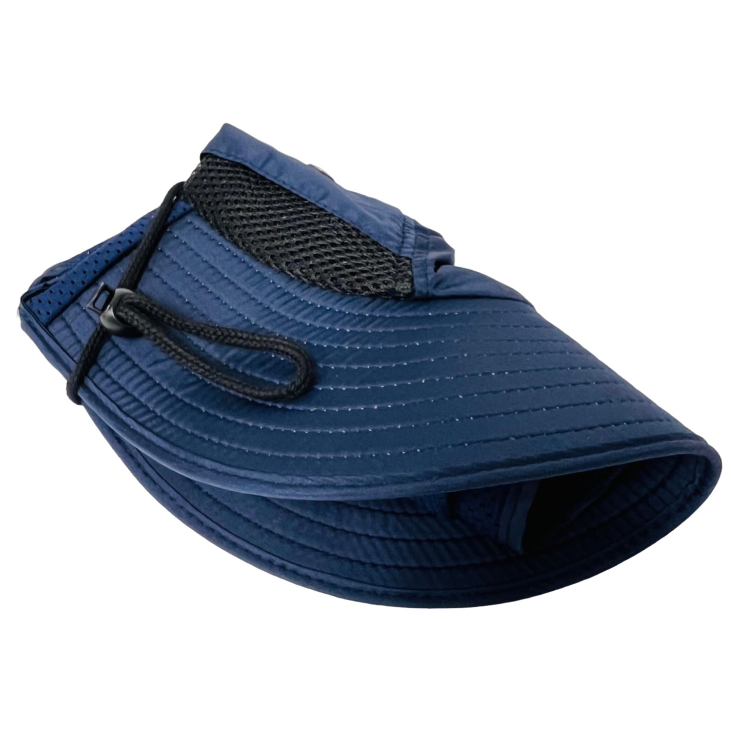 Packable and Adjustable High Visibility Mesh Boonie Sun Hat with Neck Flap and Reflective Stripe