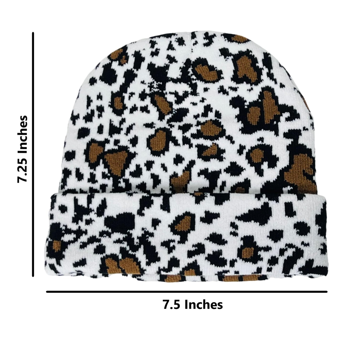 Child Unisex Animal Print Winter Knit Beanie