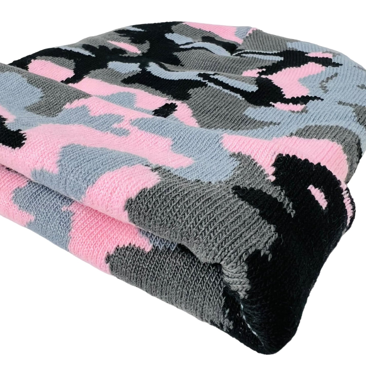 Super Soft Unisex Camo Print Winter Knit Beanie