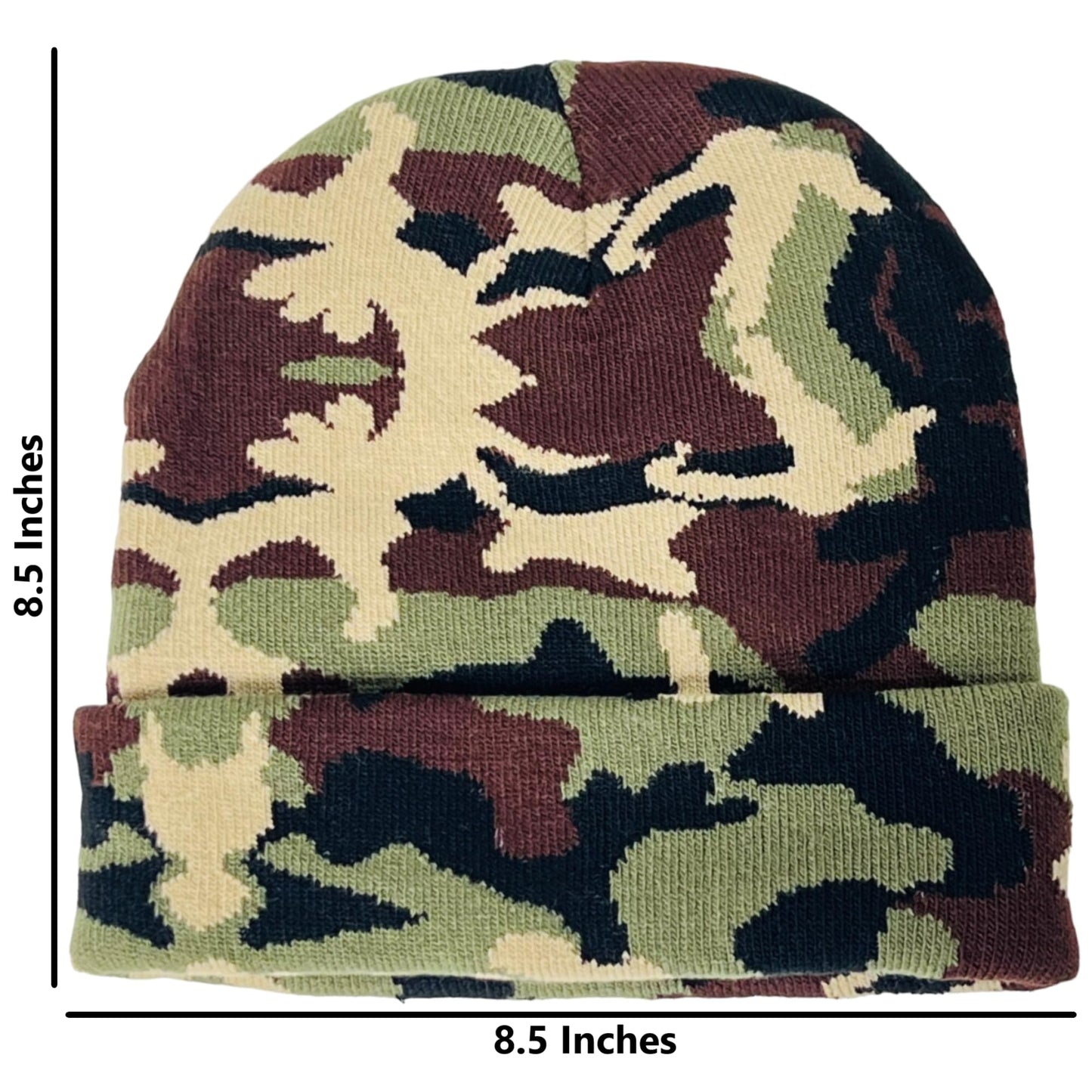 Super Soft Unisex Camo Print Winter Knit Beanie