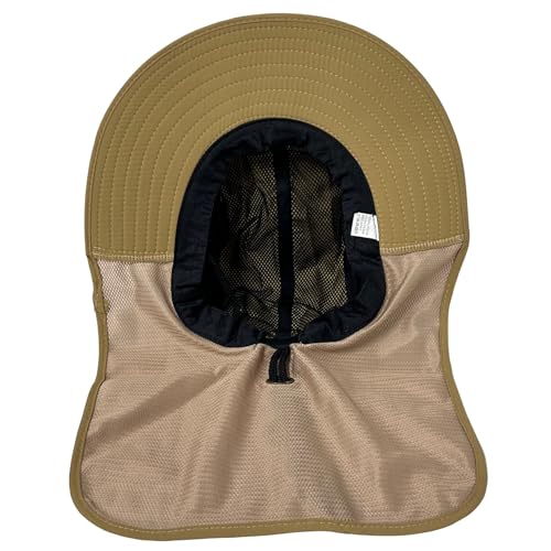 Packable and Adjustable Mesh Boonie Sun Hat with Mesh Neck Flap