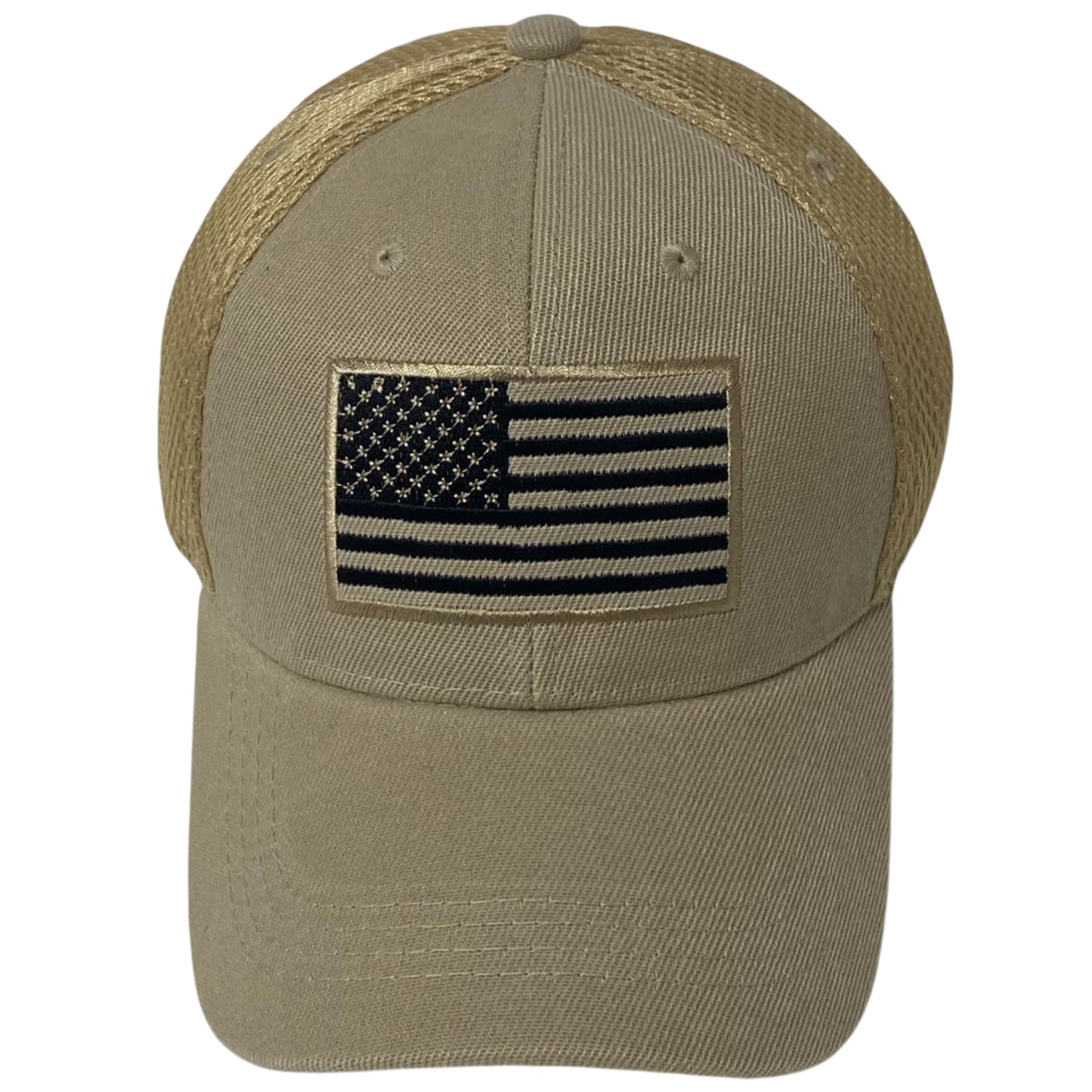 Roytrense Unisex Embroidered Flag Baseball Cap – Patriotic Mesh Dad Hat
