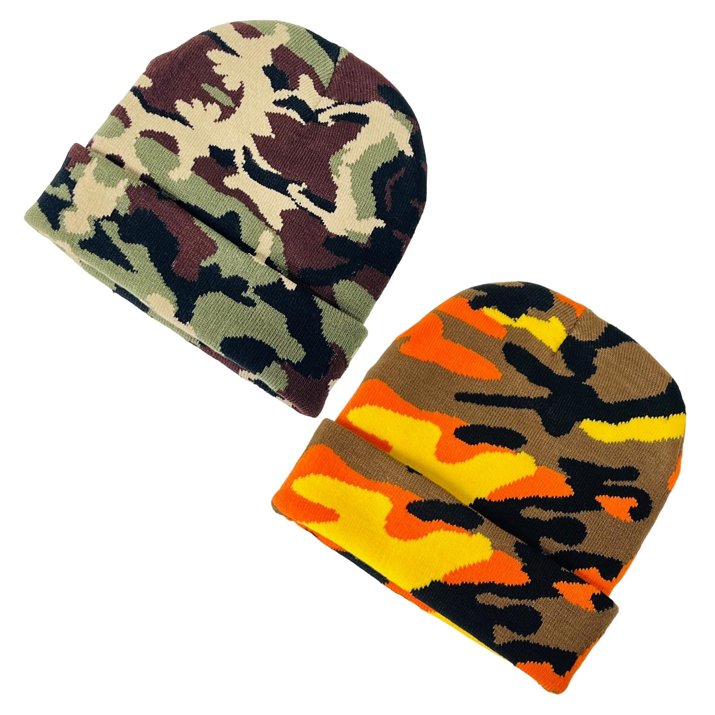Super Soft Unisex Camo Print Winter Knit Beanie