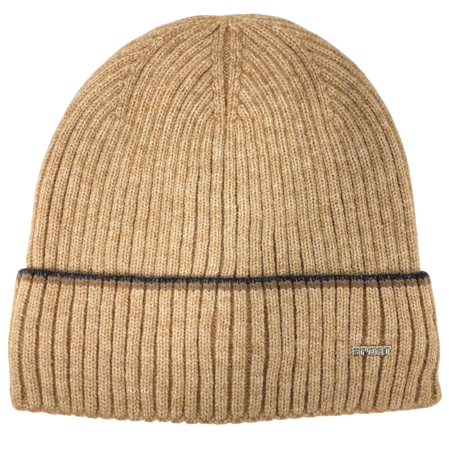Unisex Super Soft Plush-Lined Solid Color Knitted Sport Cuffed Winter Hat