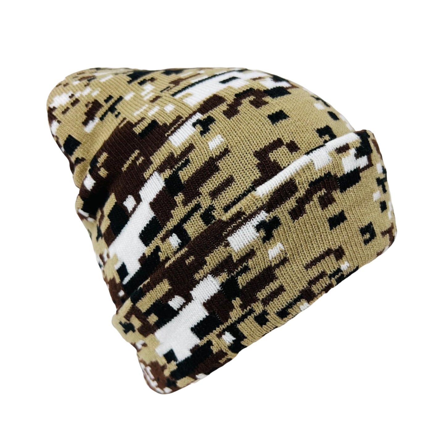 Roytrense Super Soft Child Unisex Camo Print Winter Knit Beanie