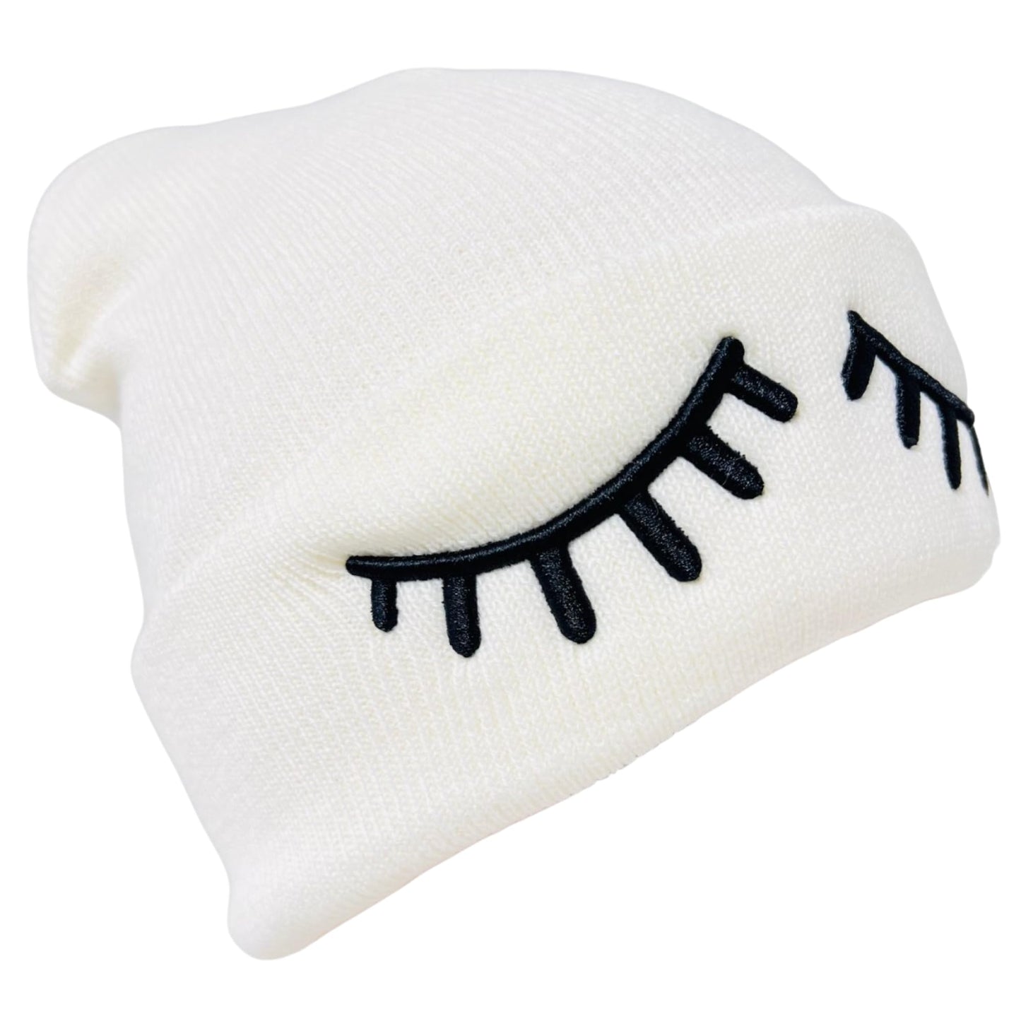 Unisex Embroidered Expression Mood Winter Knit Beanie