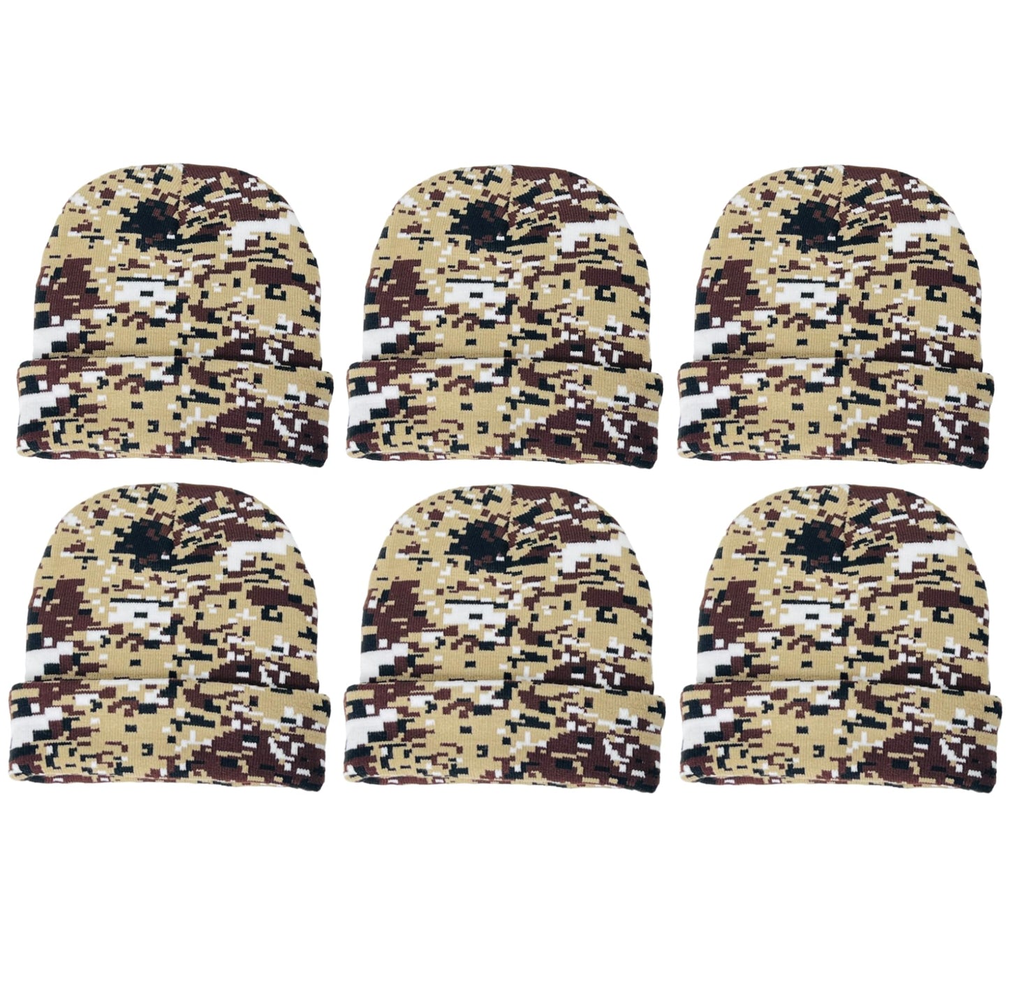 Super Soft Unisex Camo Print Winter Knit Beanie