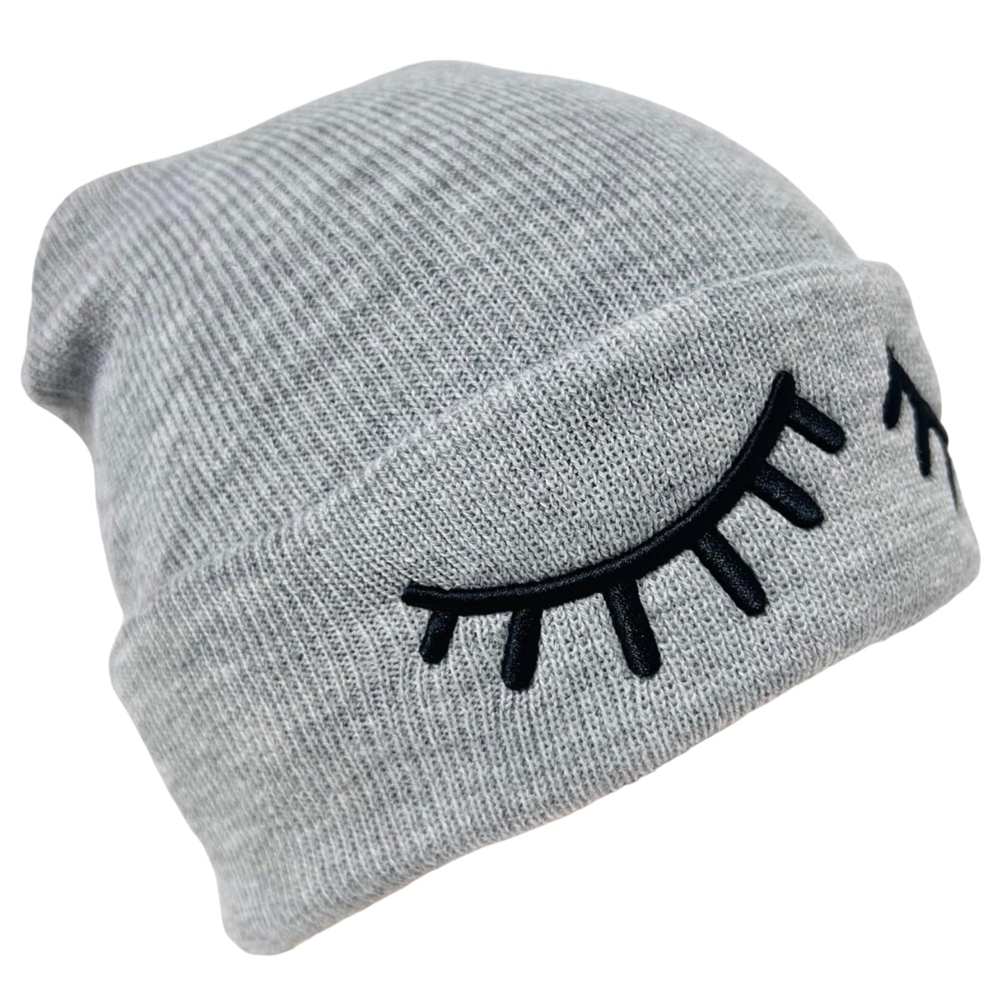 Unisex Embroidered Expression Mood Winter Knit Beanie