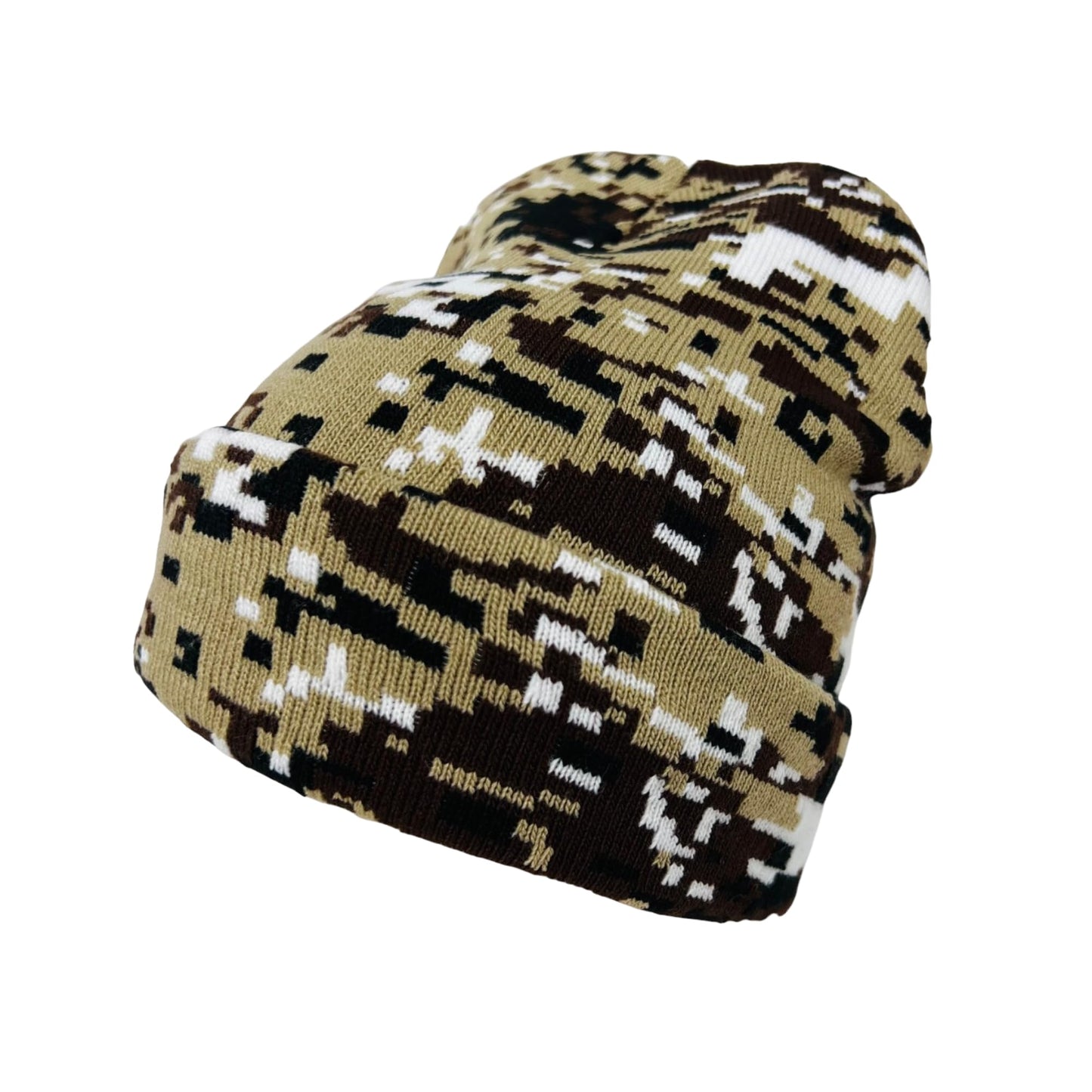 Roytrense Super Soft Child Unisex Camo Print Winter Knit Beanie