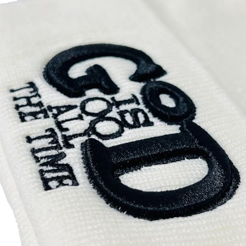 Roytrense Unisex 3D Embroidered God is Good All The Time Winter Knit Beanie