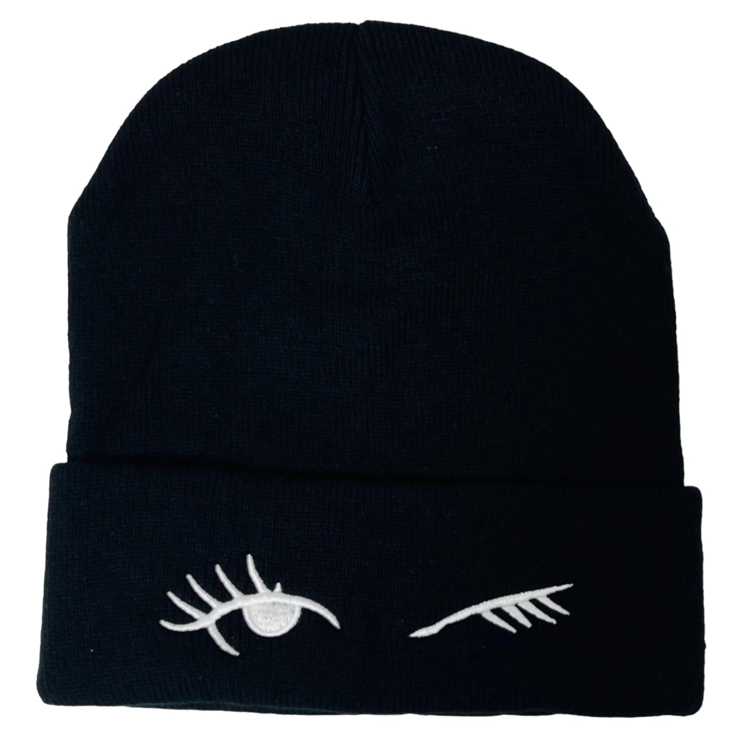 Unisex Embroidered Expression Mood Winter Knit Beanie