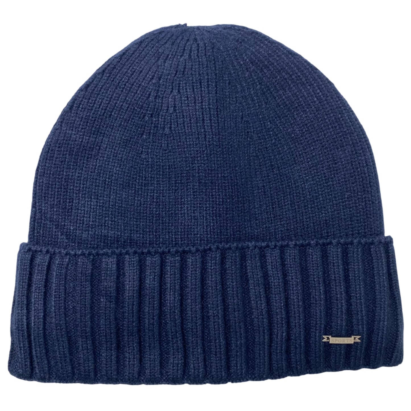 Super Soft Plush-Lined Solid Color Knitted Sport Cuffed Winter Hat