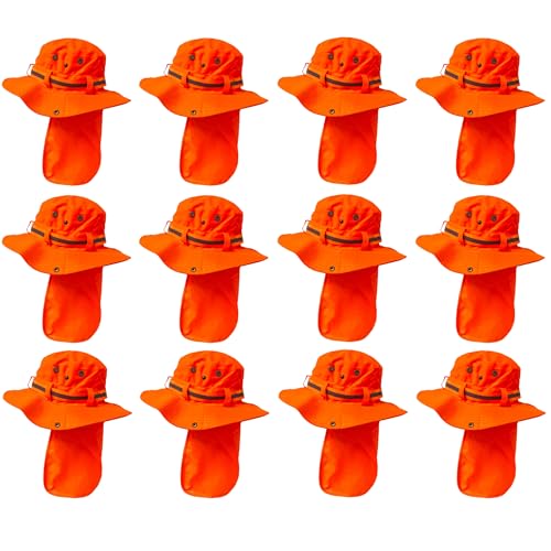 Packable and Adjustable Reflective Neon Boonie Sun Hat