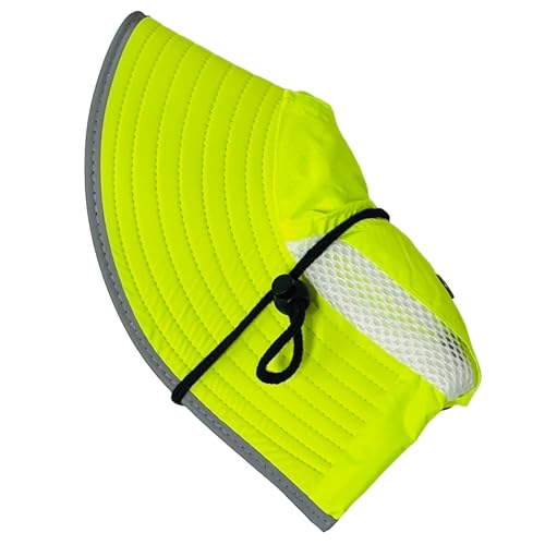 Packable and Adjustable Neon Boonie Sun Hat with Neck Flap