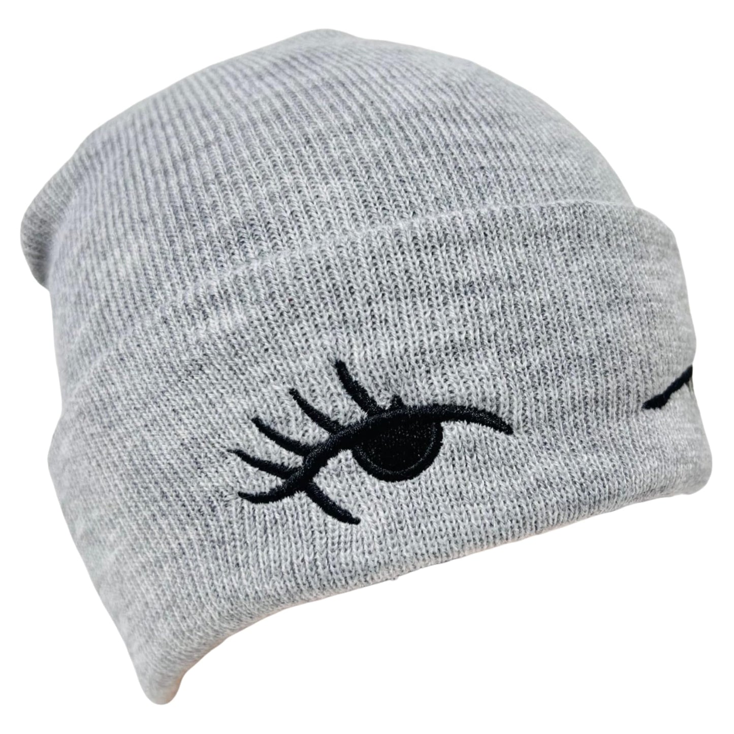 Unisex Embroidered Expression Mood Winter Knit Beanie