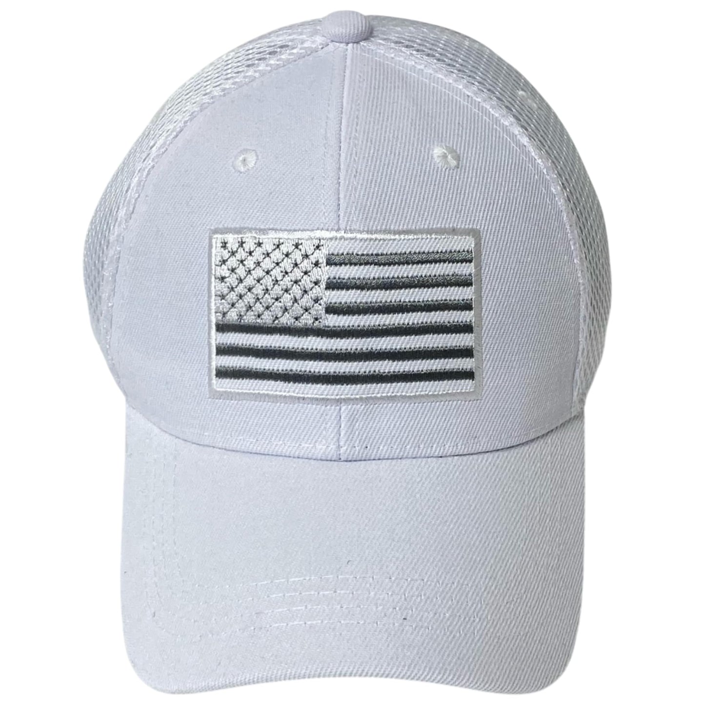 Roytrense Unisex Embroidered Flag Baseball Cap – Patriotic Mesh Dad Hat
