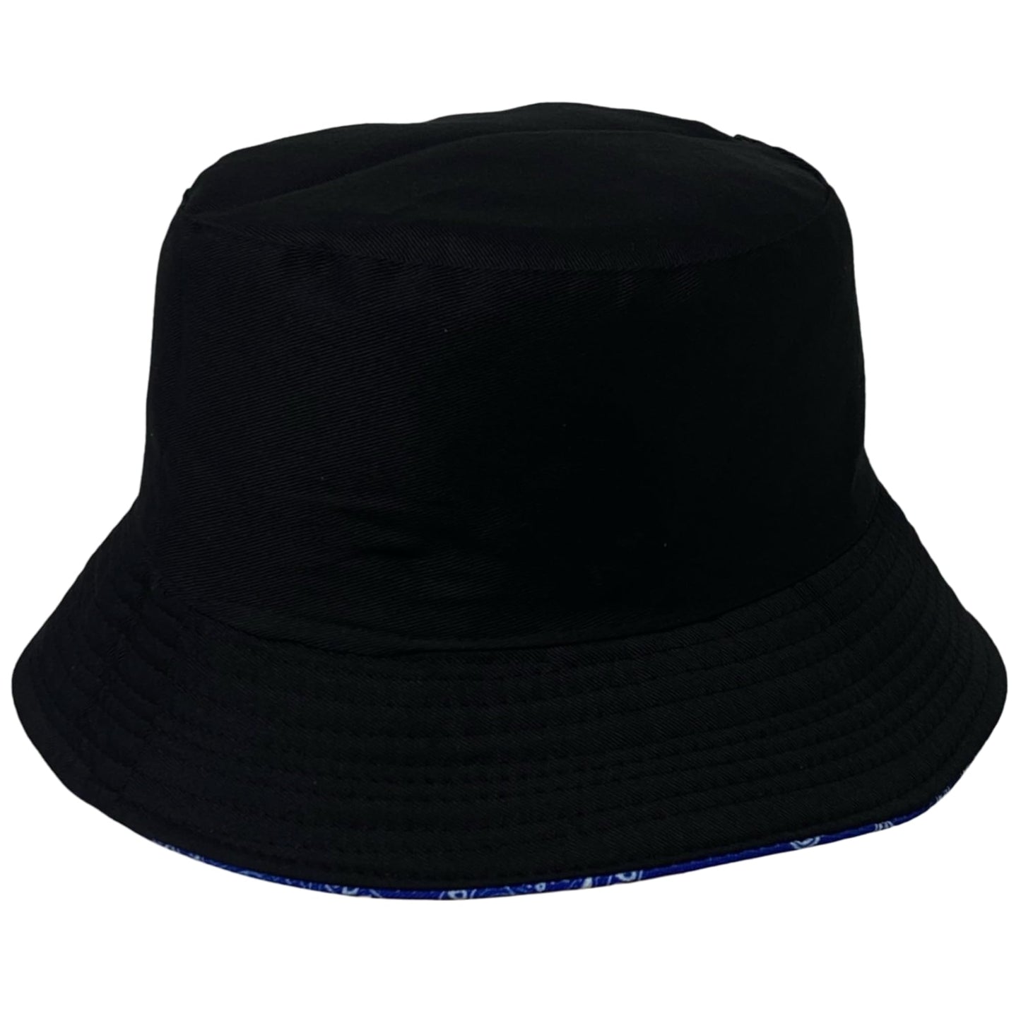 Unisex Bandana Paisley Bucket Hat Reversible Double-Side-Wear Packable for Travel, Outdoors, and Beach