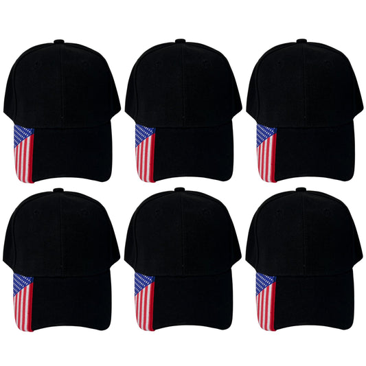 Roytrense Embroidered Flag Unisex Adjustable Solid Baseball Cap