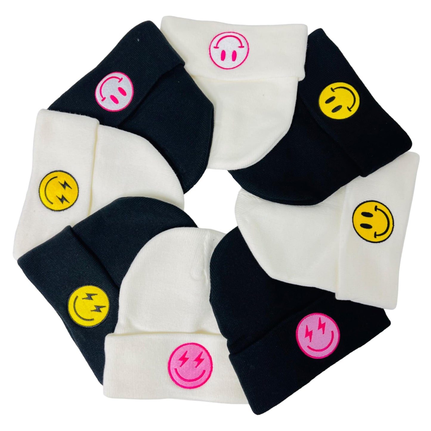 Unisex Embroidered Emoji Winter Knit Beanie