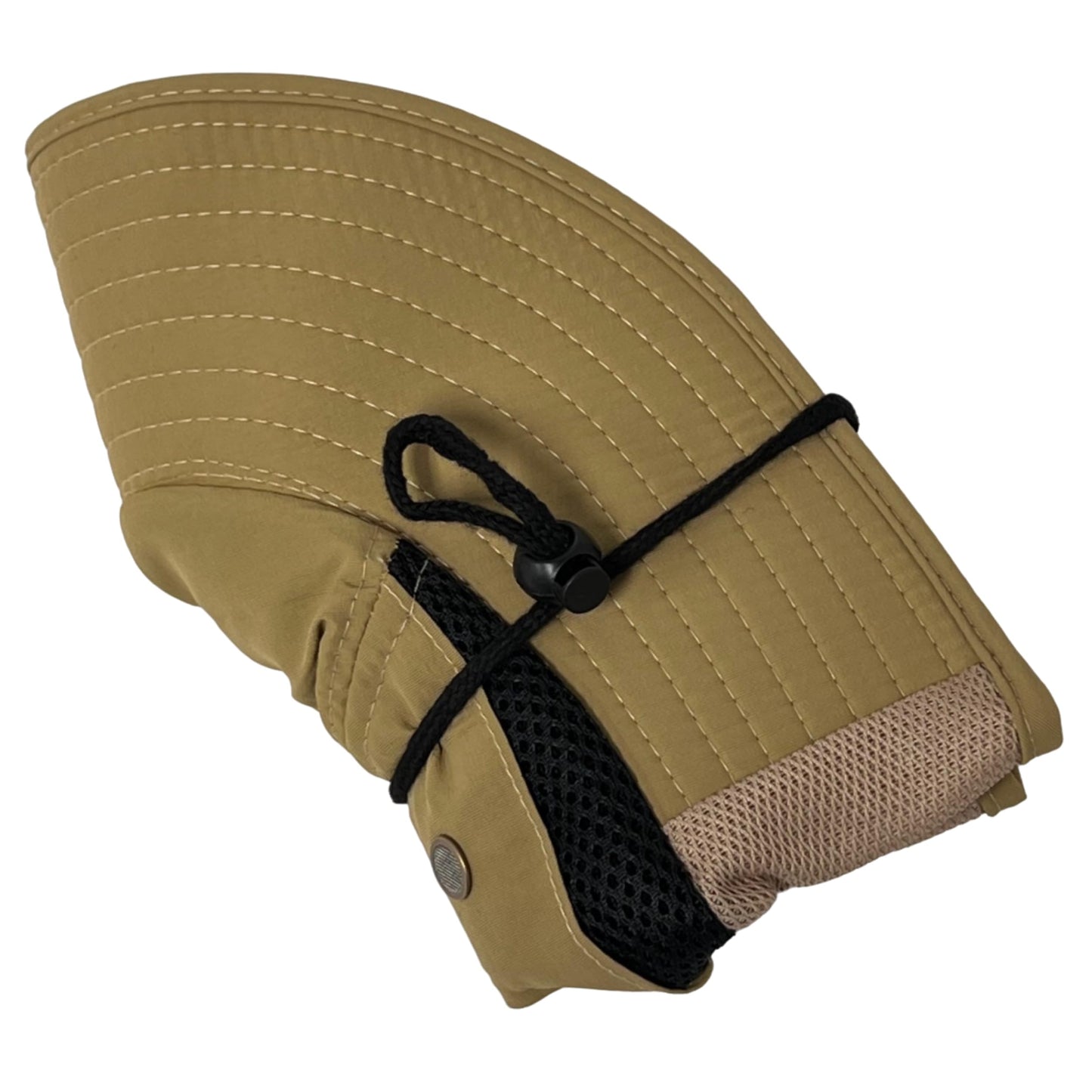 Packable and Adjustable Mesh Boonie Sun Hat with Mesh Neck Flap