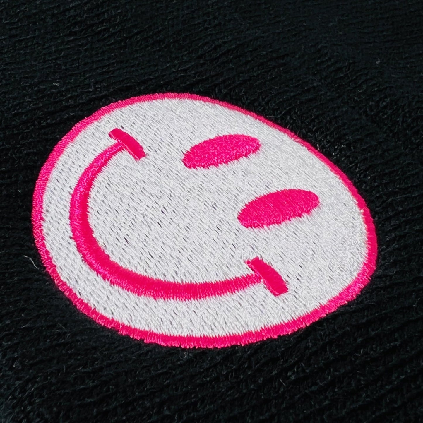 Unisex Embroidered Emoji Winter Knit Beanie