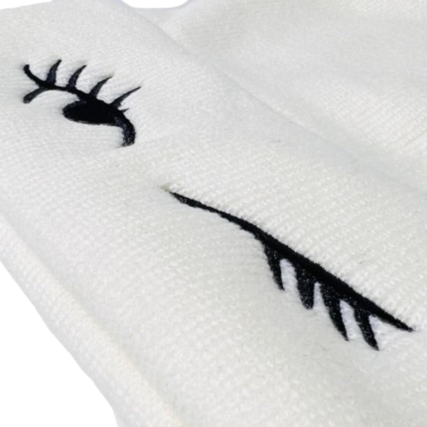 Unisex Embroidered Expression Mood Winter Knit Beanie