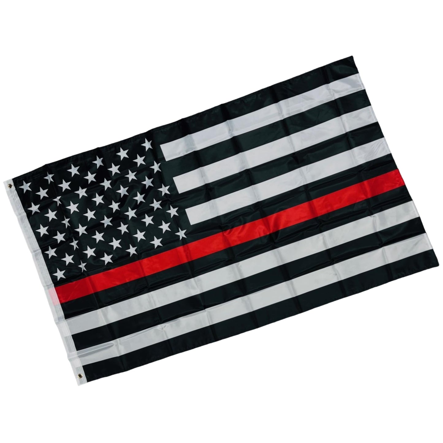 Double Stitched Firefighter Support Red Line American 3X5 Flag