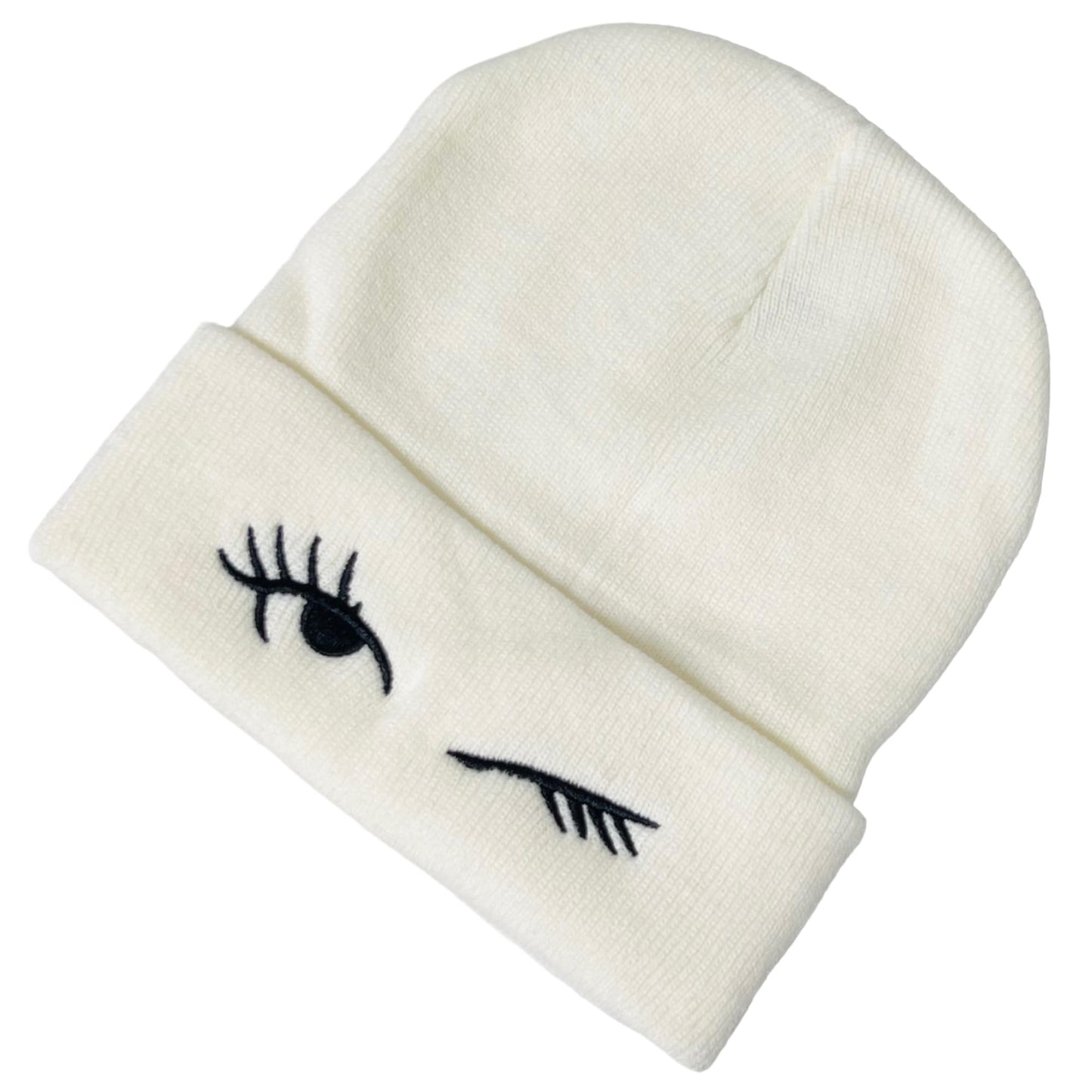 Unisex Embroidered Expression Mood Winter Knit Beanie