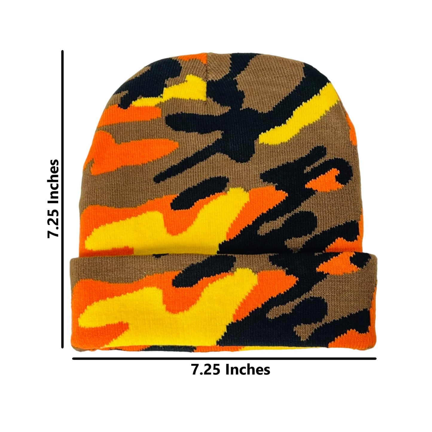Roytrense Super Soft Child Unisex Camo Print Winter Knit Beanie