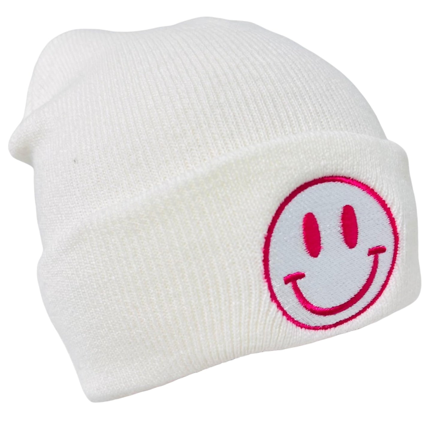 Unisex Embroidered Emoji Winter Knit Beanie