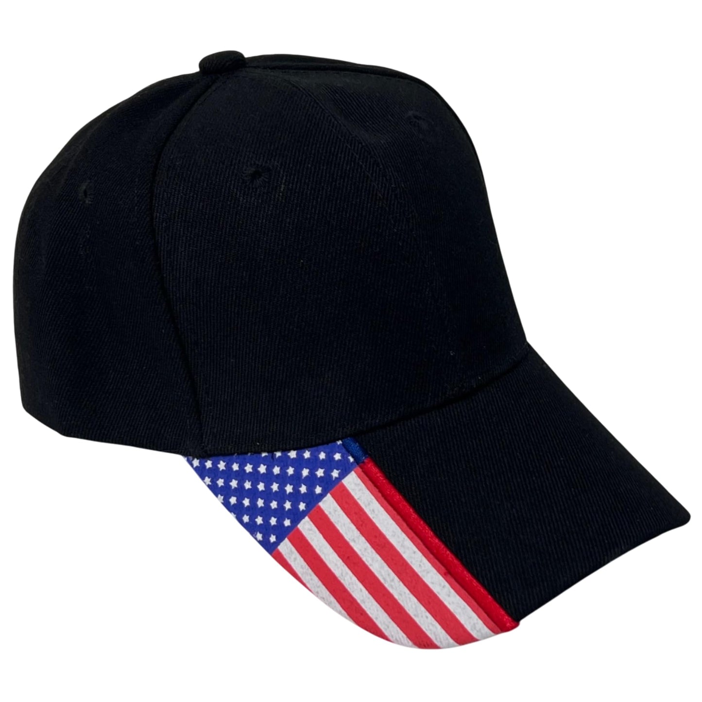 Roytrense Embroidered Flag Unisex Adjustable Solid Baseball Cap