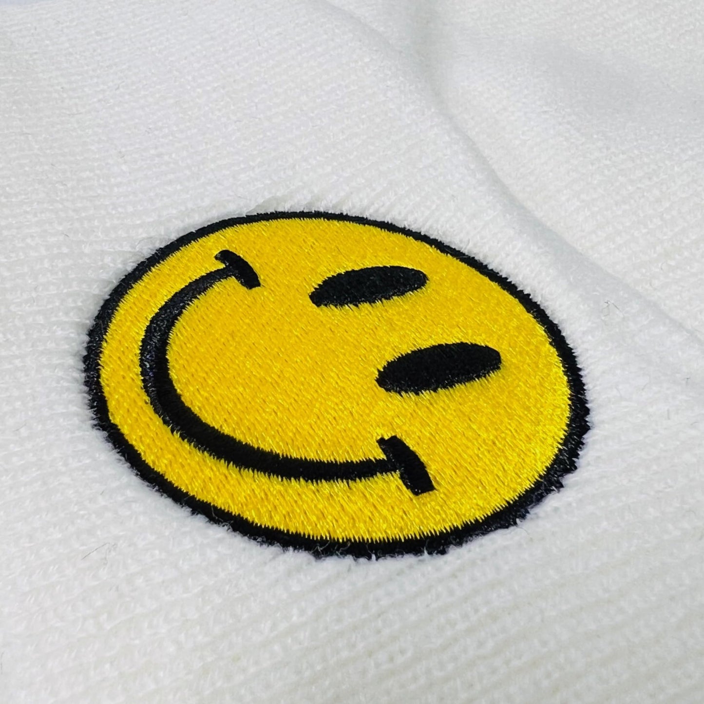 Unisex Embroidered Emoji Winter Knit Beanie