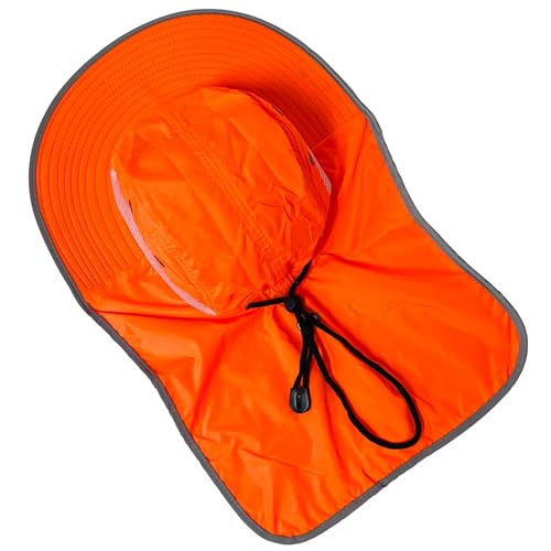 Packable and Adjustable Neon Boonie Sun Hat with Neck Flap