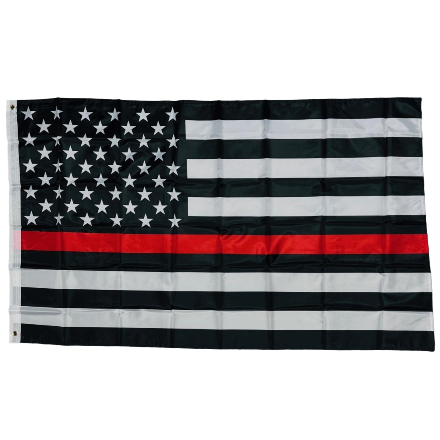 Double Stitched Firefighter Support Red Line American 3X5 Flag