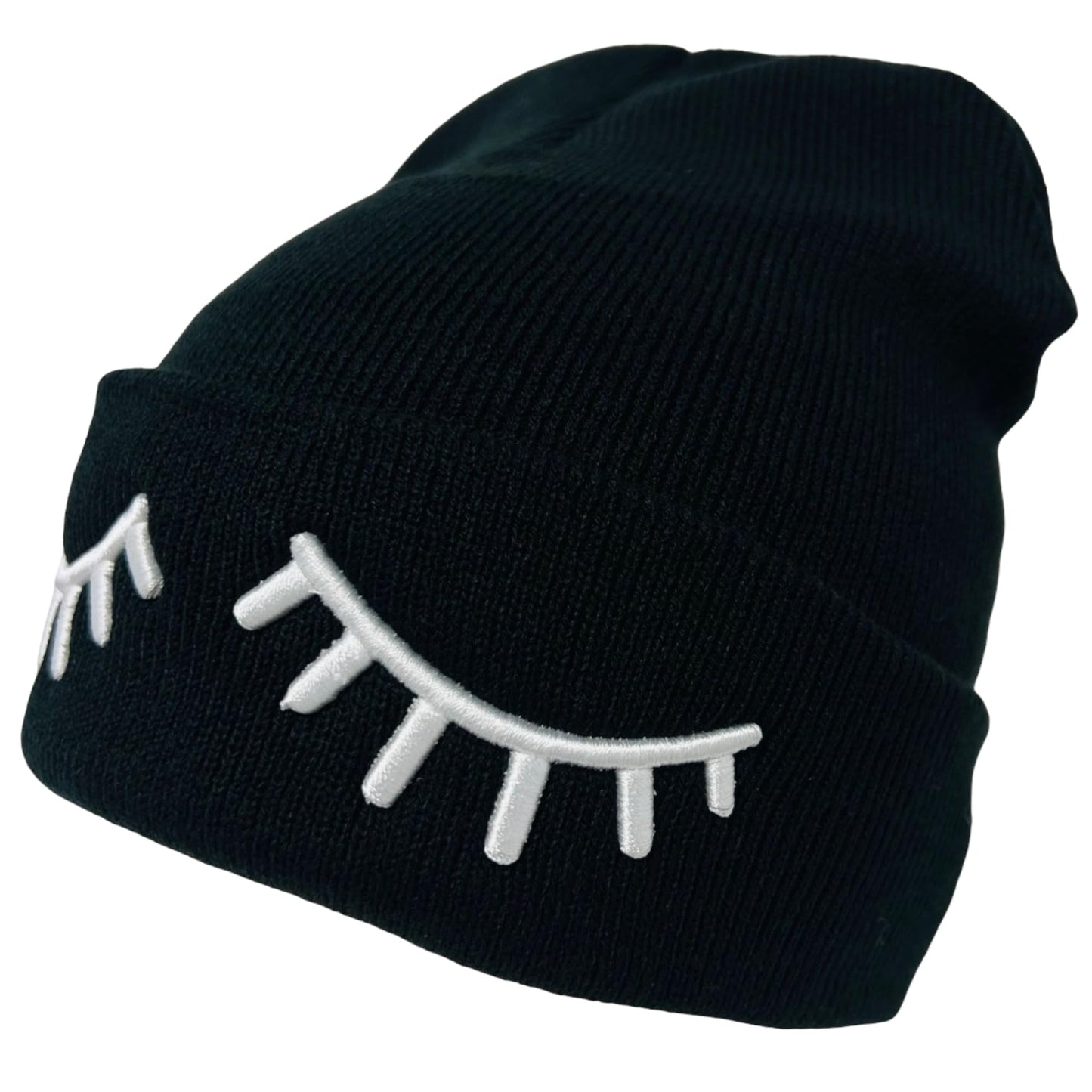 Unisex Embroidered Expression Mood Winter Knit Beanie
