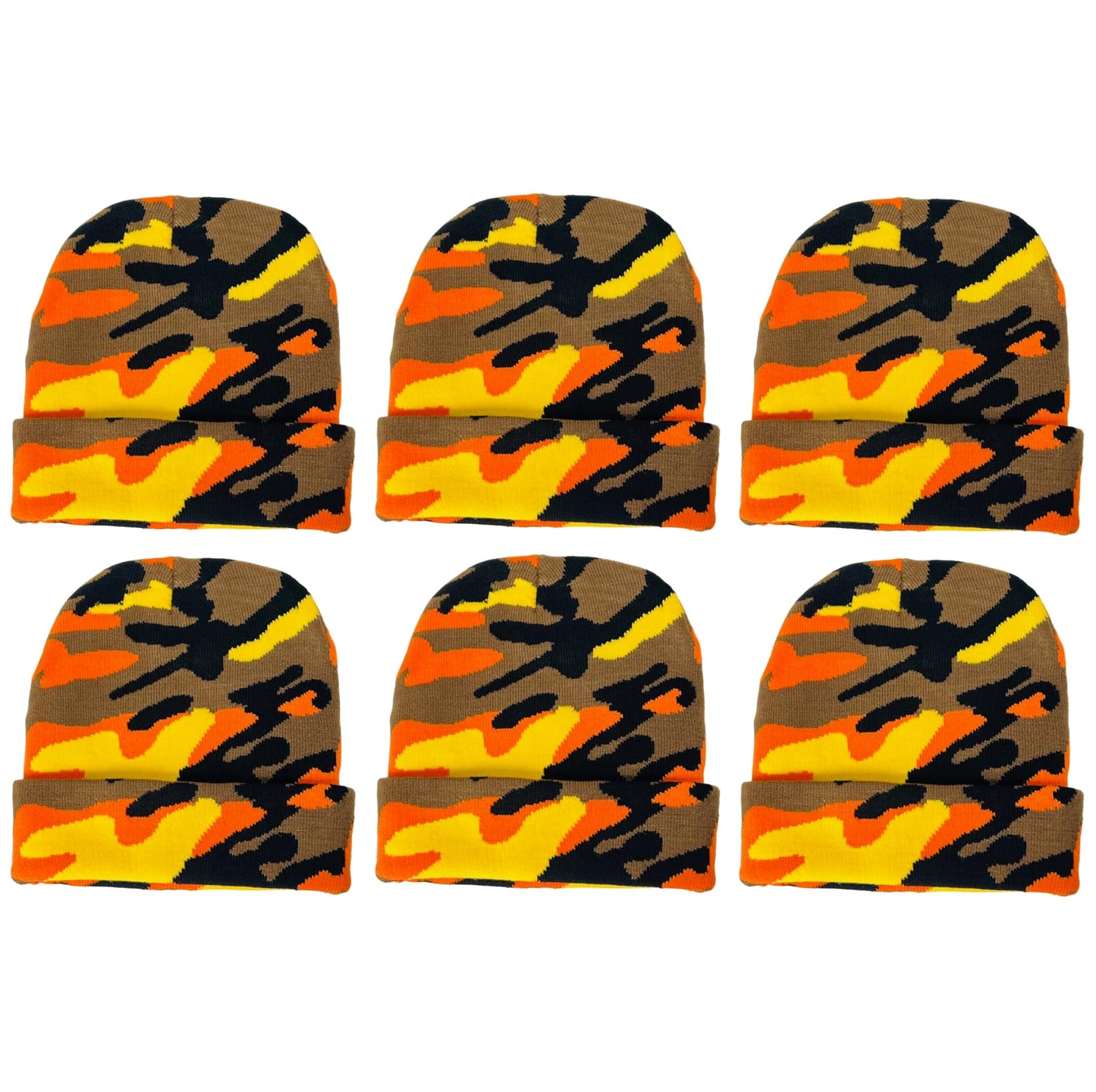 Super Soft Unisex Camo Print Winter Knit Beanie