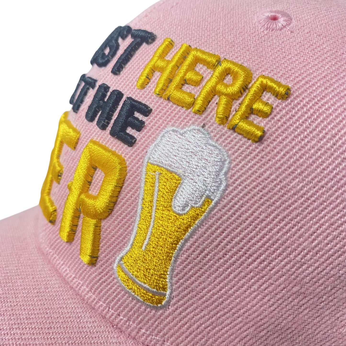 I'm Just Here for The Beer Embroidered Baseball Cap – Unisex Adjustable Dad Hat